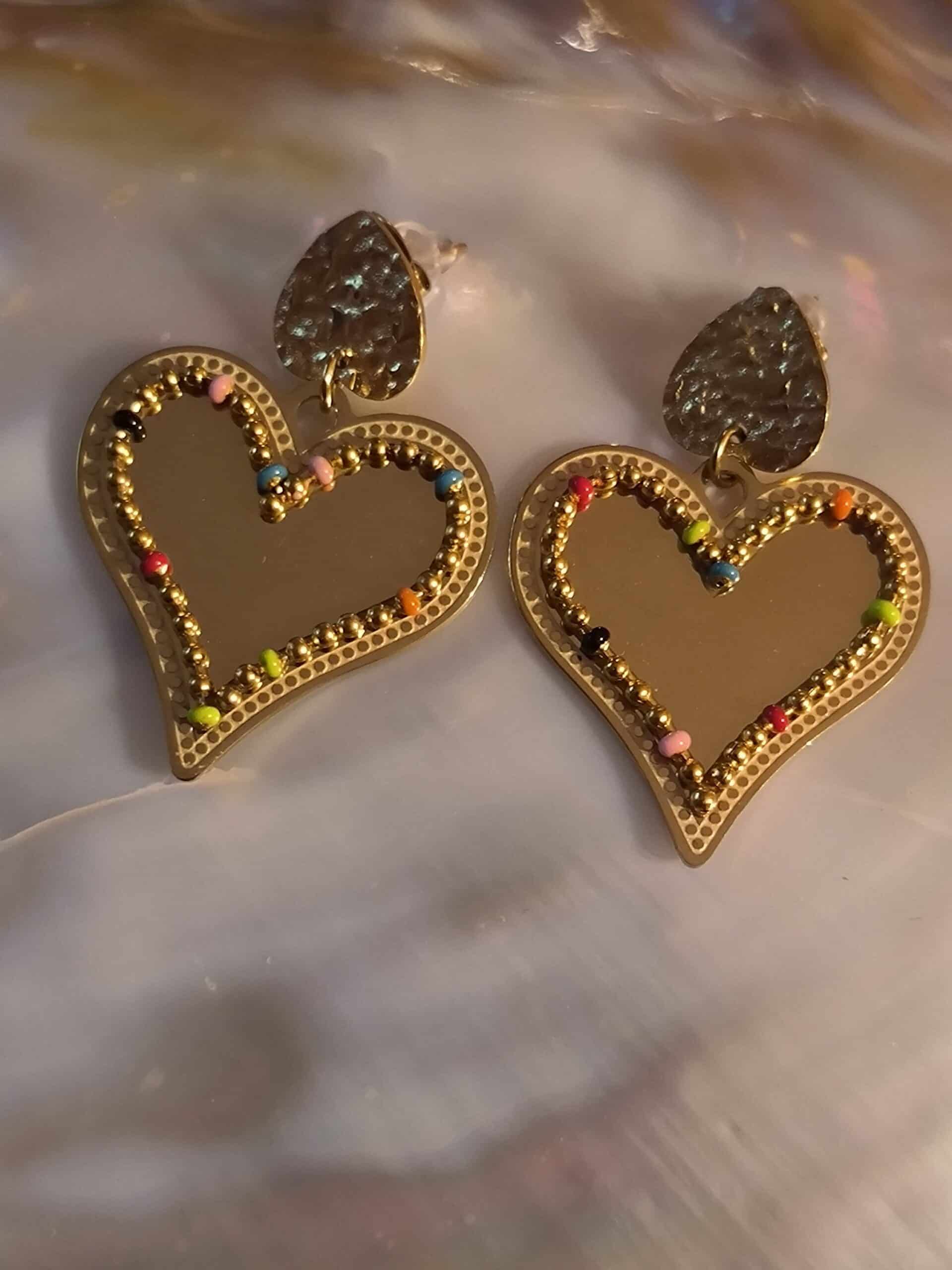 Boucle d'oreille coeur