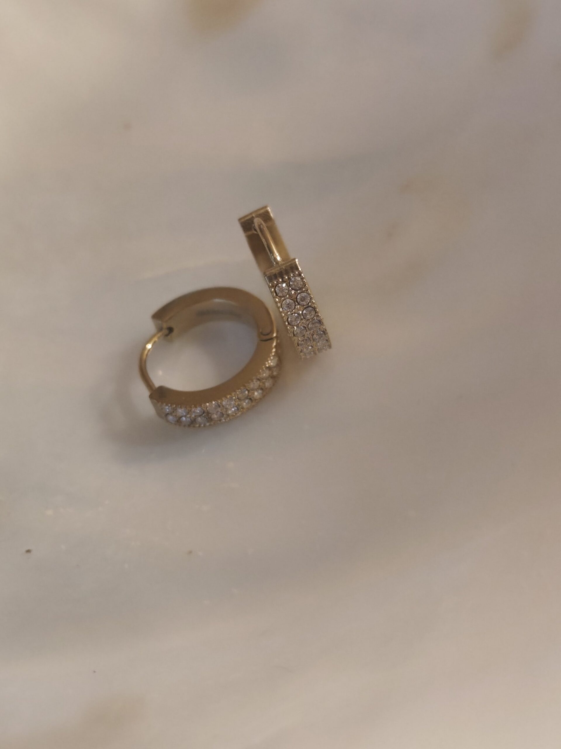 Boucle d'oreille créole diams