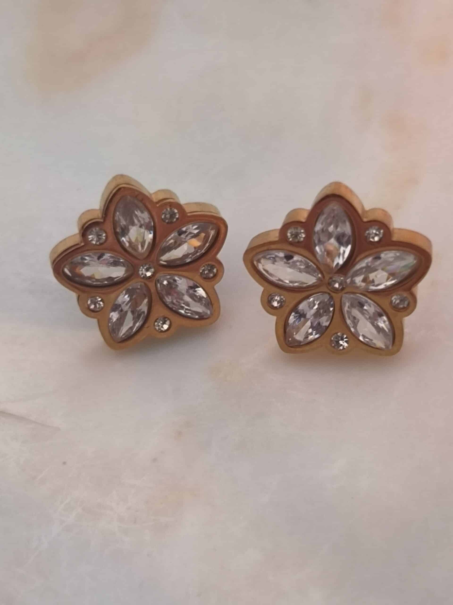 Boucle d'oreille fleur