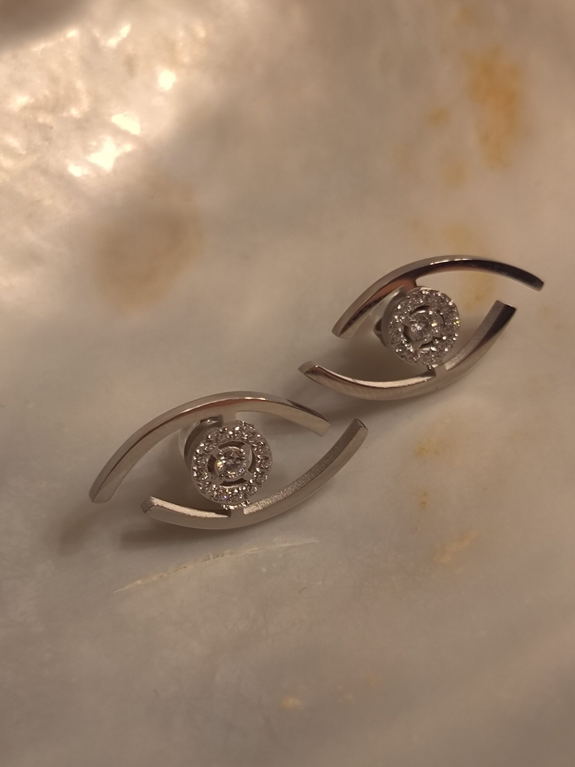 Boucle d'oreille oeil