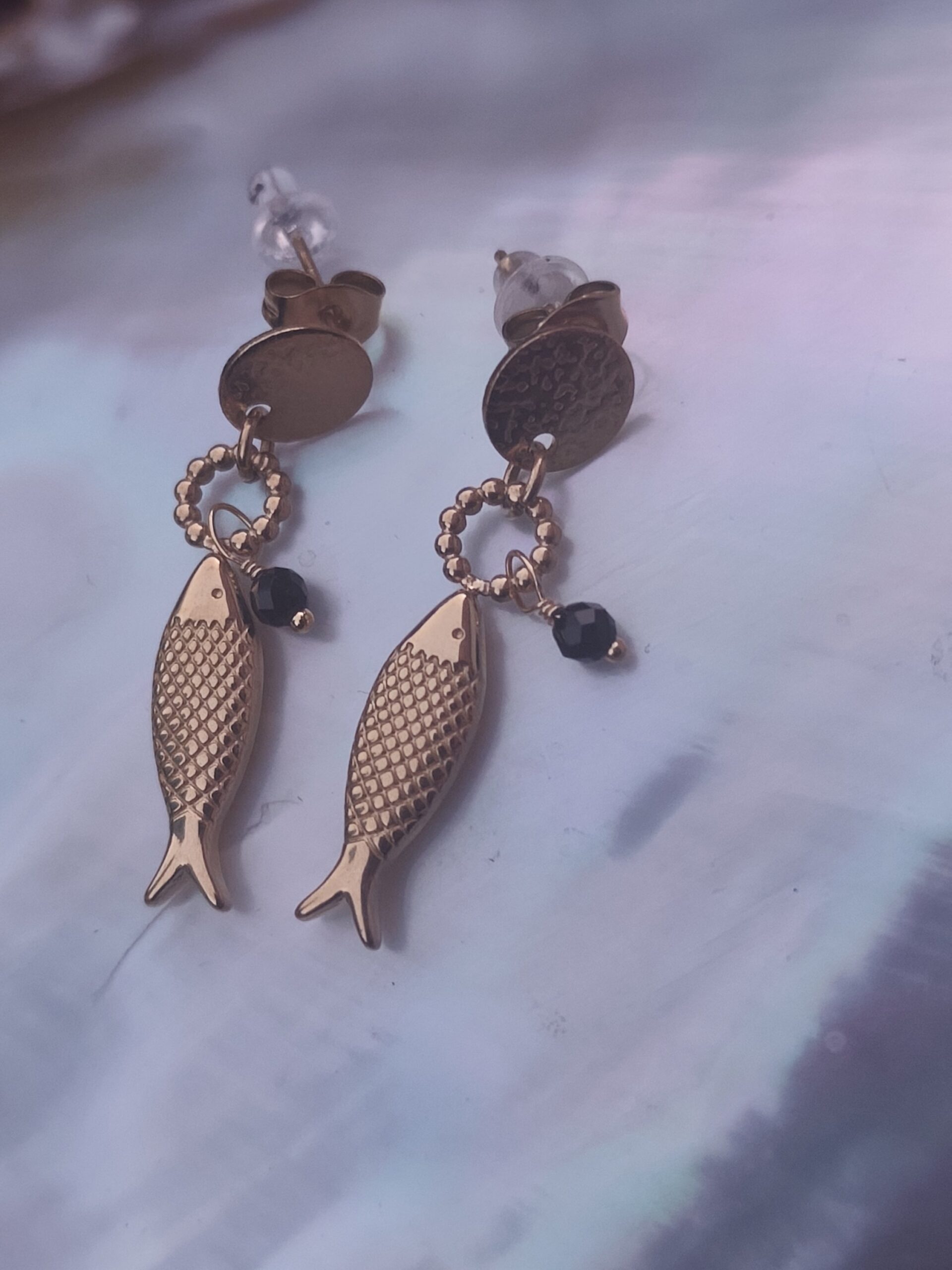 Boucle d'oreille poisson