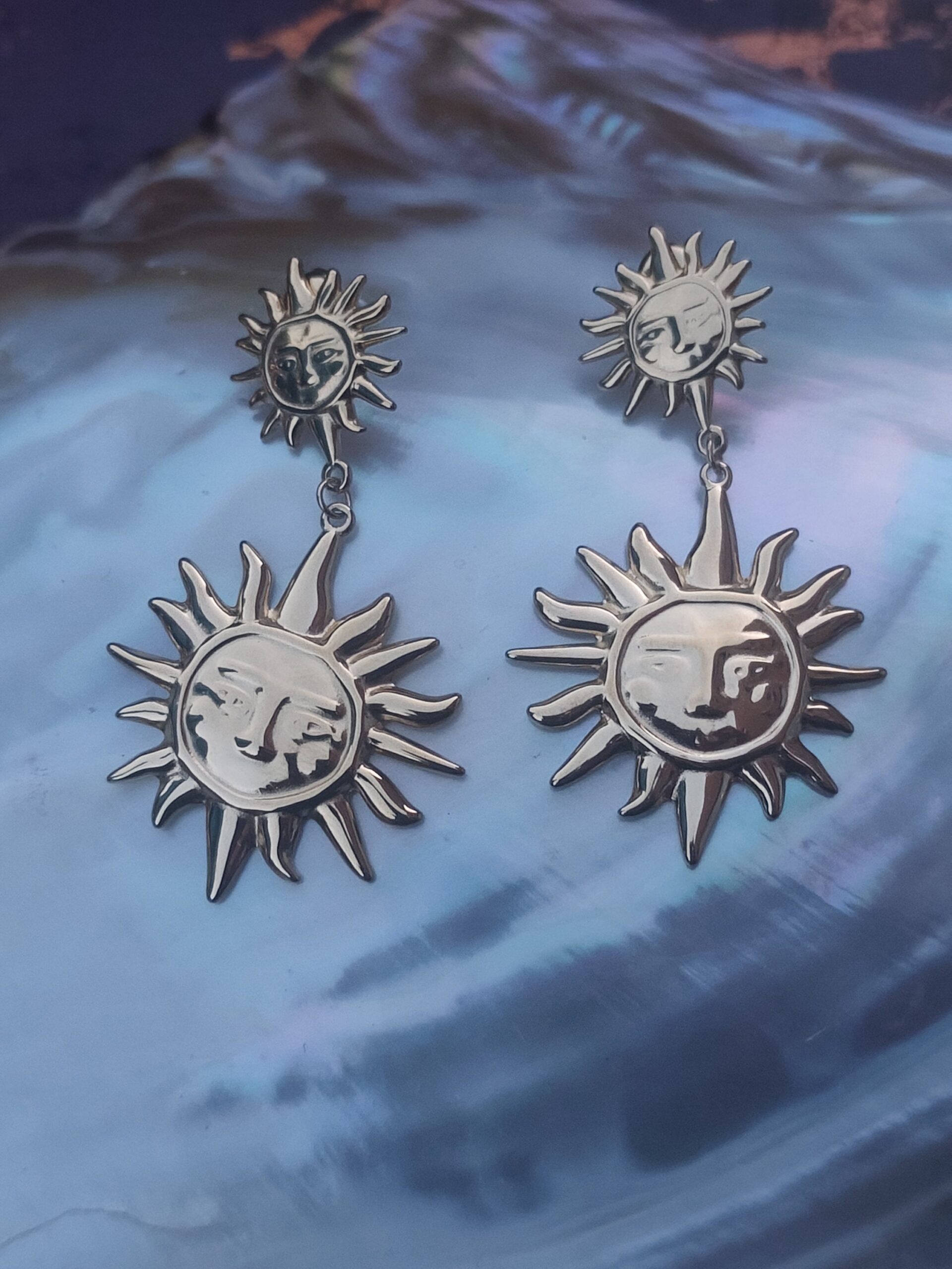 Boucle d'oreille soleil