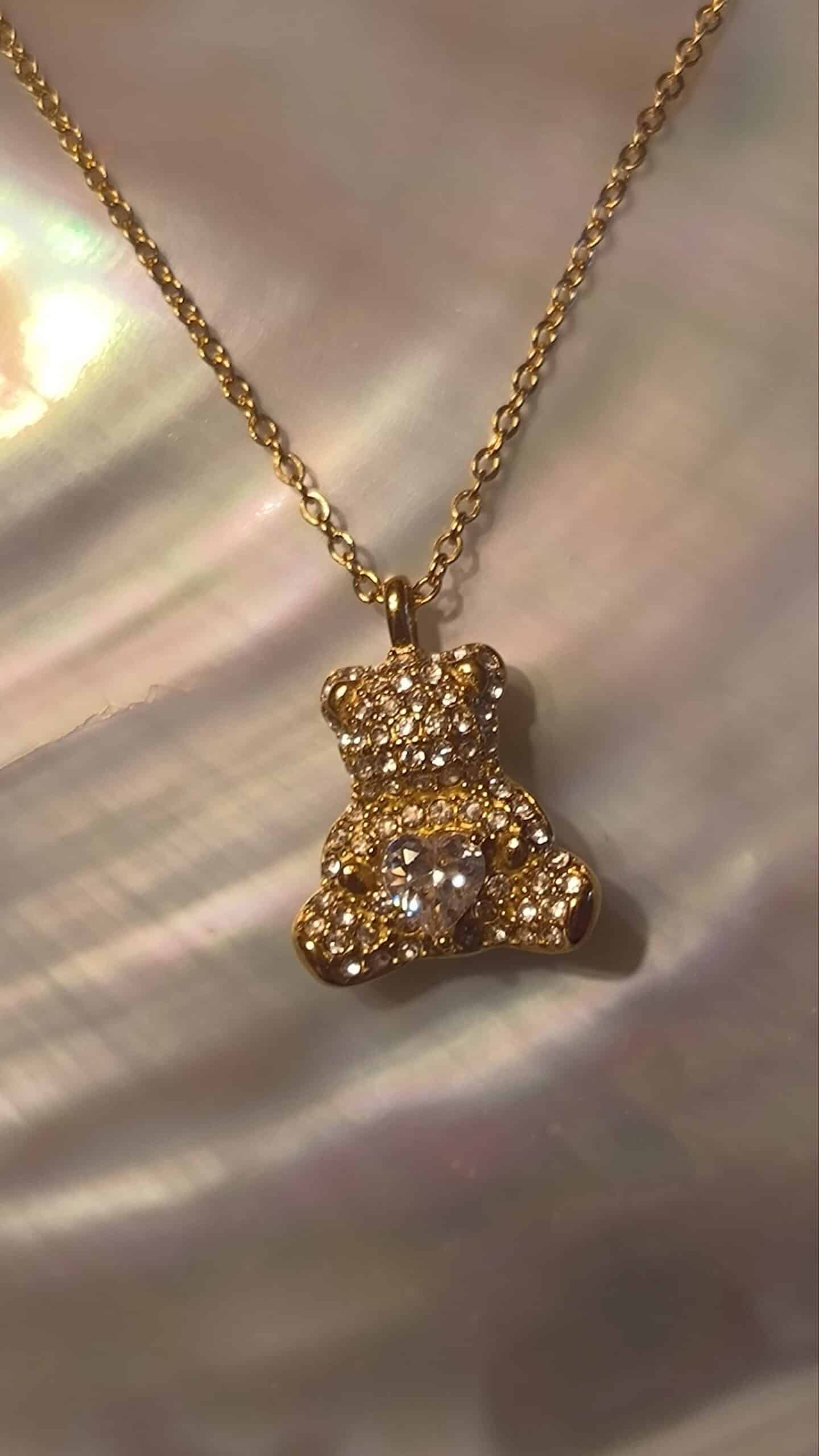 Collier nounours diams